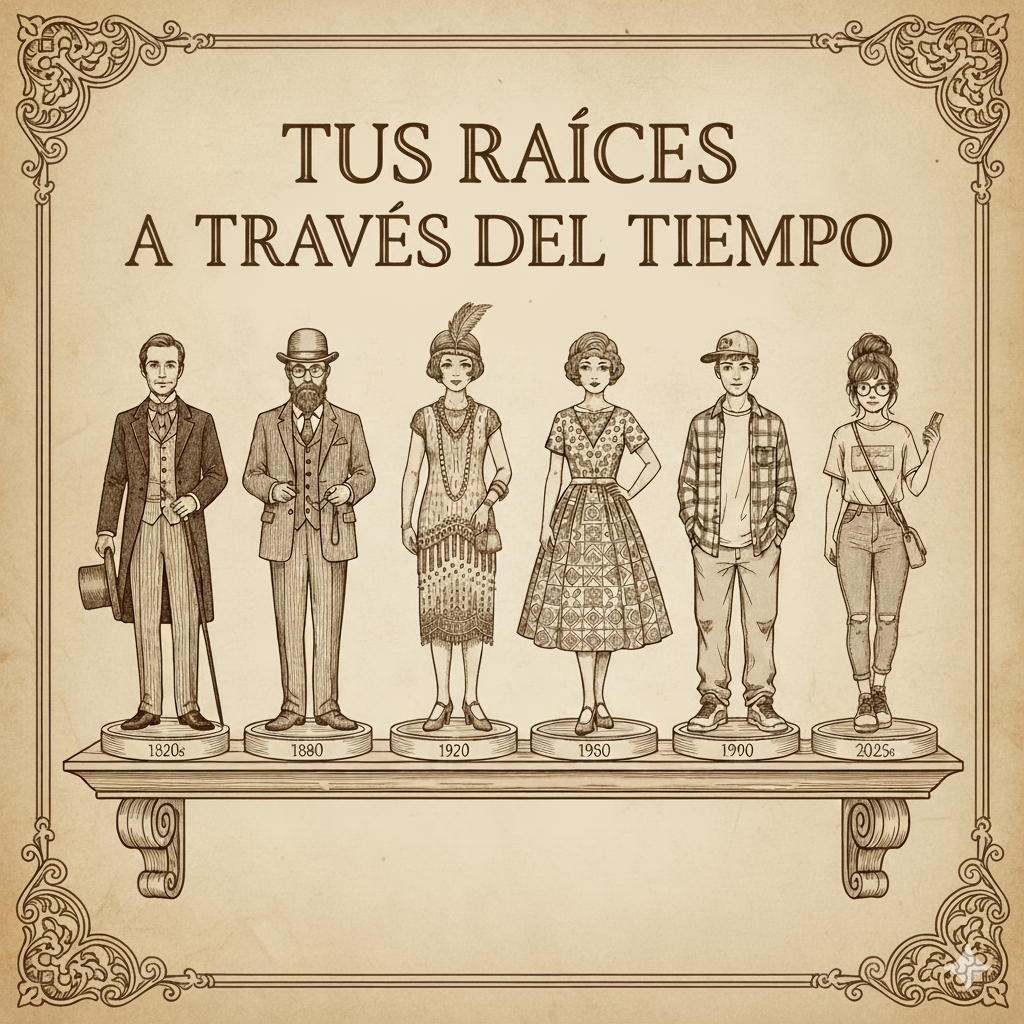 ¿Te imaginas encontrarte con seis personas de tu genealogía?